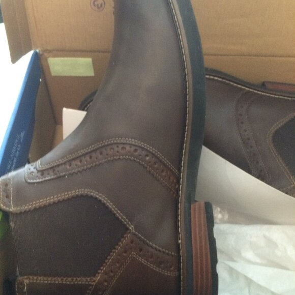 Nunn Bush Ankle Boots Soft Genuine Leather Brown Size US 12 W New - Picture 4 of 4